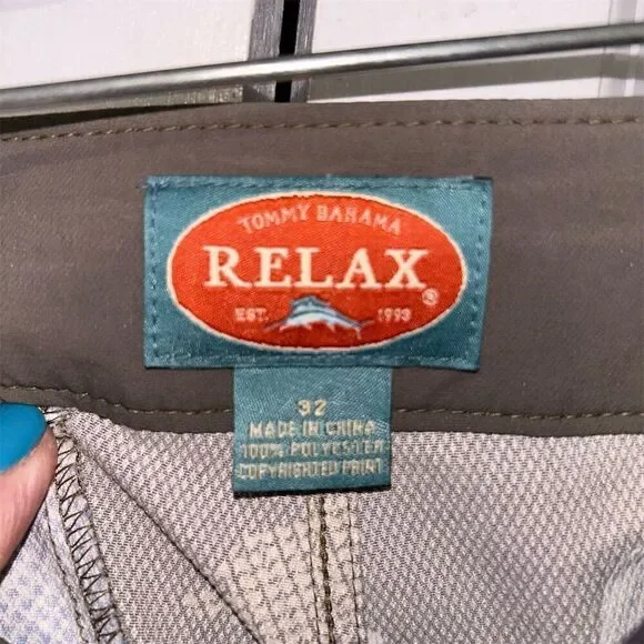 Tommy Bahama Men's Board Shorts Swim Trunks Size 32 Brown Blue Floral - Picture 3 of 7